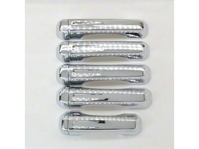 Door Handle Covers; Chrome (18-25 Jeep Wrangler JL 4-Door)