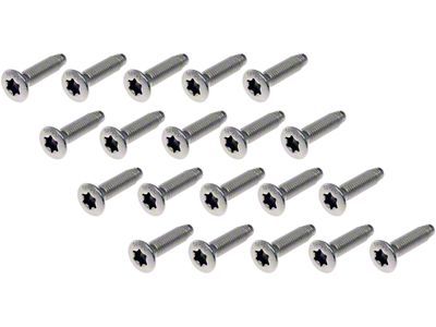 Door Hinge Screws; Stainless Steel (07-25 Jeep Wrangler JK & JL)