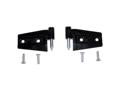 Door Hinges; Black (07-18 Jeep Wrangler JK)