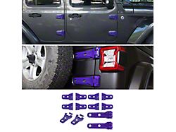 Door, Hood and Tailgate Hinge Cover Kit; Purple (18-26 Jeep Wrangler JL 4-Door, Excluding Rubicon 392)