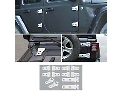 Door, Hood and Tailgate Hinge Cover Kit; White (18-26 Jeep Wrangler JL 4-Door, Excluding Rubicon 392)