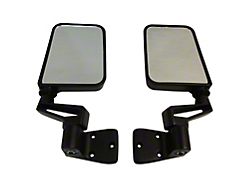Door Mirrors; Black (87-02 Jeep Wrangler YJ & TJ)