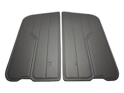Door Panel Set; Charcoal (82-95 Jeep CJ7 & Wrangler YJ w/ Full Steel Doors)