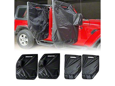 Door Storage Bag; Front and Rear (76-26 Jeep CJ7, Wrangler YJ, TJ, JK & JL)