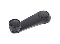 Door Window Crank Handle; Metal; Black (92-95 Jeep Wrangler YJ w/ Full Doors & Manual Windows)