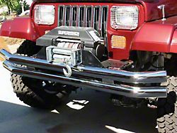 Double Tube Front or Rear Bumper; Stainless Steel (76-06 Jeep CJ5, CJ7, Wrangler YJ & TJ)