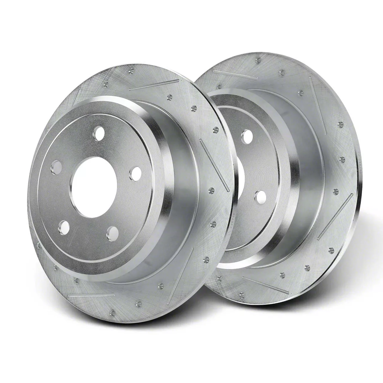 Hawk Talon 2007 Jeep Wrangler Drilled and Slotted Rear Brake Rotor Set