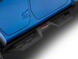 Drop Down Style Nerf Side Step Bars; Matte Black (18-26 Jeep Wrangler JL 4-Door)