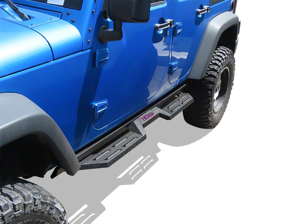 4pcs Separate Side Hoop Step Nerf Bar Running Board for 07-18 Jeep Wrangler JK e