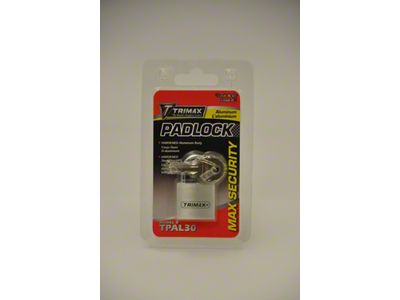 Dual Locking Solid Aluminum Body Padlock; 30mm x 28mm
