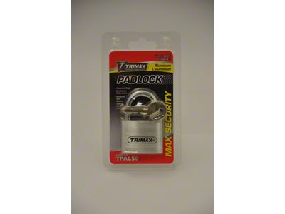 Dual Locking Solid Aluminum Body Padlock; 50mm x 41mm