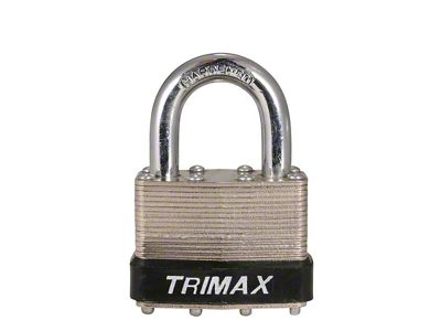 Dual Locking Steel Padlock; 50mm; 1-Inch x 1/4-Inch Shackle