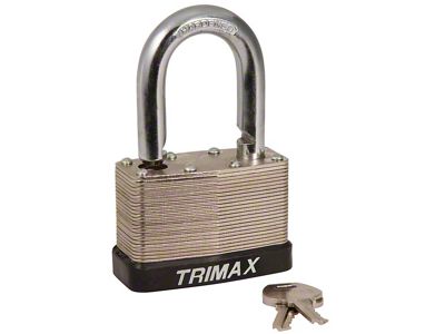Dual Locking Steel Padlock; 65mm; 1-1/2-Inch x 7/16-Inch Shackle