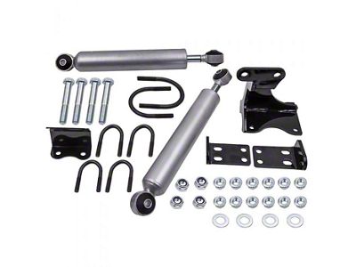 Dual Steering Stabilizer for 2 to 6-Inch Lift (07-18 Jeep Wrangler JK)