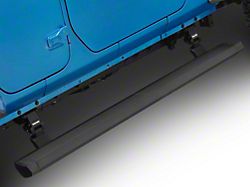 Go Rhino E-BOARD E1 Electric Running Boards; Textured Black (18-26 Jeep Wrangler JL 4-Door)