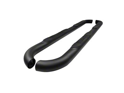 E-Series 3-Inch Nerf Side Step Bars; Black (18-25 Jeep Wrangler JL 4-Door)