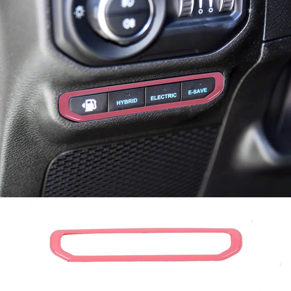 Jeep Wrangler Electric Mode Button Trim Ring; Pink (21-26 Jeep Wrangler ...