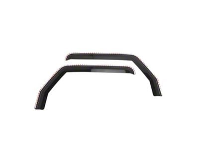 Putco Element Tinted Window Visors; Front (18-25 Jeep Wrangler JL)