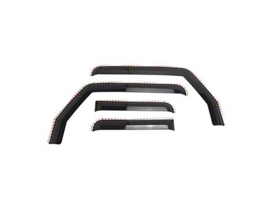 Putco Element Tinted Window Visors; Front and Rear (18-25 Jeep Wrangler JL)