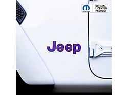 JEEP Emblem Overlay Decal Set; Purple (18-26 Jeep Wrangler JL)