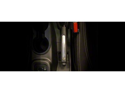Emergency Brake Handle Trim; Polished; Stainless Steel; 1-Piece (07-18 Jeep Wrangler JK)