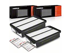 Engine Air Filters with Rigid Panel; Set of Two (03-06 2.4L Jeep Wrangler TJ)