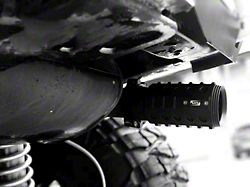 Engraver Series Muzzle Style Exhaust Tip; Black (18-25 Jeep Wrangler JL)