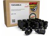 ET OEM Factory Style Black Lug Nut Kit; M14 x 1.5; Set of 20 (18-26 Jeep Wrangler JL)