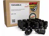 ET OEM Factory Style Black Lug Nut Kit; M14 x 1.5; Set of 20 (18-26 Jeep Wrangler JL)