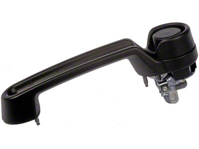 Exterior Cargo Door Handle; Textured Black (07-18 Jeep Wrangler JK)