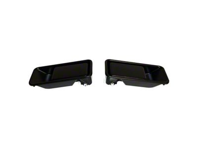 Exterior Door Handles; Black (87-06 Jeep Wrangler YJ & TJ w/ Half Doors)