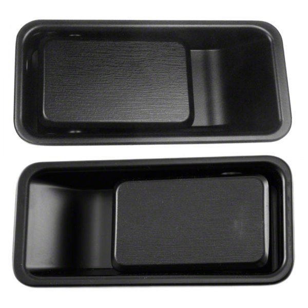 Jeep Wrangler Exterior Door Handles; Black (87-06 Jeep