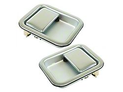 Exterior Door Handles; Chrome (97-06 Jeep Wrangler TJ w/ Full Doors)