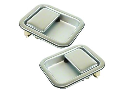 Exterior Door Handles; Chrome (97-06 Jeep Wrangler TJ w/ Full Doors)
