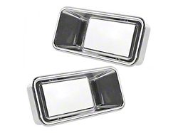 Exterior Door Handles; Chrome (87-06 Jeep Wrangler YJ & TJ w/ Half Doors)