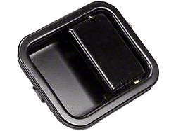 Exterior Full Door Handle; Smooth Black; Driver Side (97-06 Jeep Wrangler TJ)