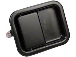 Exterior Full Door Handle; Smooth Black; Passenger Side (97-06 Jeep Wrangler TJ)