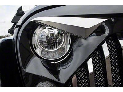 Eyebrow Kit; Polished; Stainless (07-18 Jeep Wrangler JK)