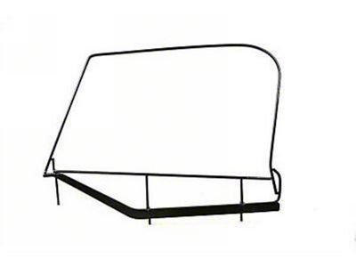 Factory Replacement Half Door Window Frame; Black (97-06 Jeep Wrangler TJ)