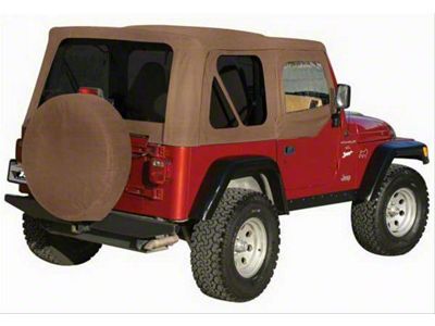 Factory Replacement Soft Top with Tinted Windows; Khaki Diamond (97-06 Jeep Wrangler TJ w/ Half Doors, Excluding Unlimited)