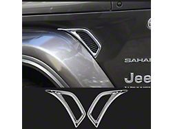 Fender Vent Trim; Chrome (18-26 Jeep Wrangler JL)