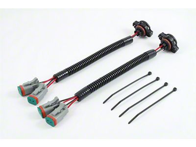 Fog Light Wiring Adapters; H16 to Deutsch Dual Output (10-25 Jeep Wrangler JK & JL)