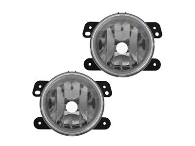 Fog Lights; Clear (10-18 Jeep Wrangler JK)