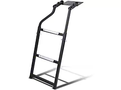 Foldable Tailgate Ladder; Black