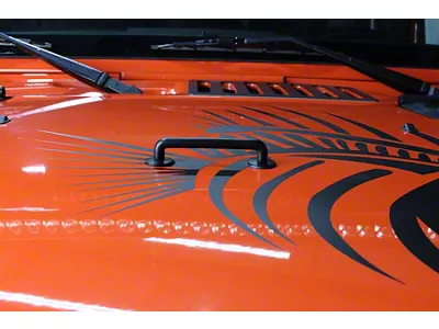 Footman Loop; Textured Black (07-18 Jeep Wrangler JK)