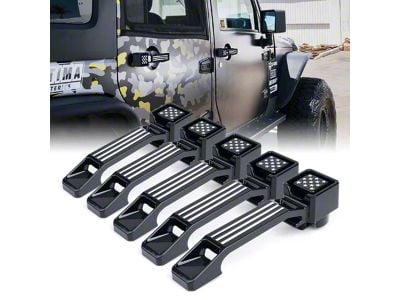 Freedom Series Aluminum Door Handles; Set of 5 (07-18 Jeep Wrangler JK)