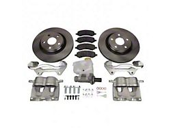 Front Big Brake Kit with Master Cylinder and 13-Inch Vented Rotors; Natural Calipers (07-18 Jeep Wrangler JK)