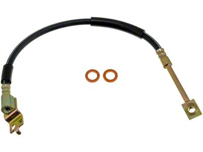 Front Brake Hydraulic Hose; Driver Side (87-89 Jeep Wrangler YJ)