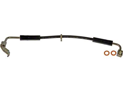 Front Brake Hydraulic Hose; Driver Side (07-10 Jeep Wrangler JK)