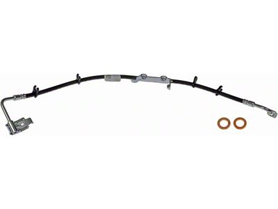 Front Brake Hydraulic Hose for Lifted Applications; Driver Side (11-13 Jeep Wrangler JK)